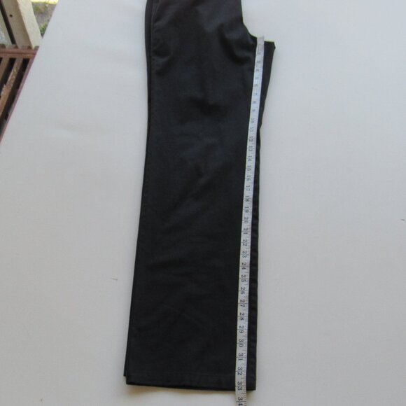 Dockers Womens Black Chino Metro Wide-Leg Trouser Pants Straight Fit Size 10Long - Picture 9 of 9